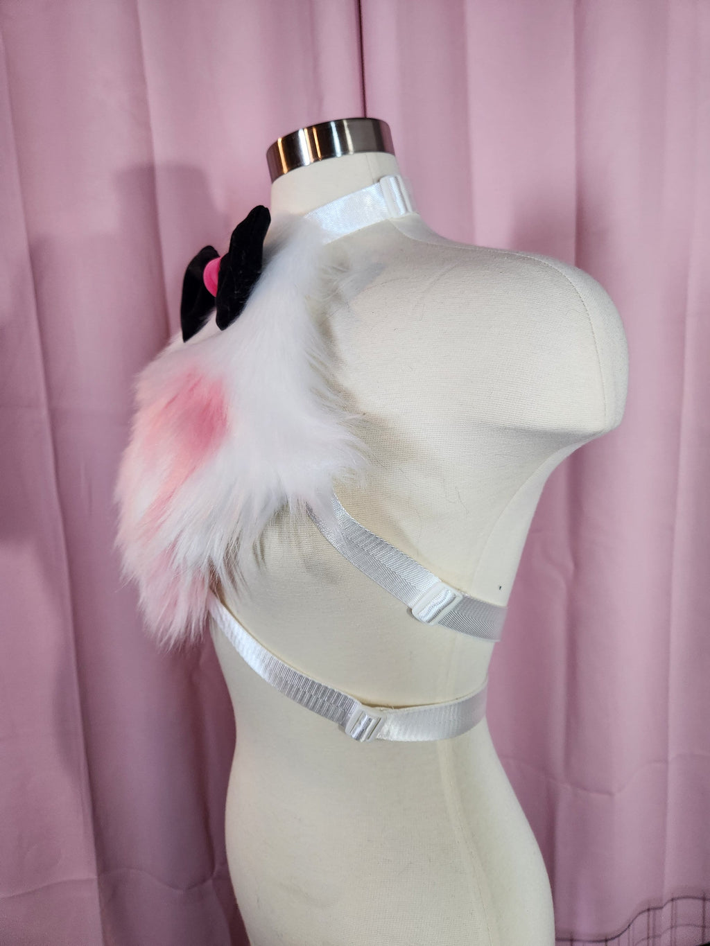 Hazbin Hotel Angel Dust Furry Chest Fluff Harness