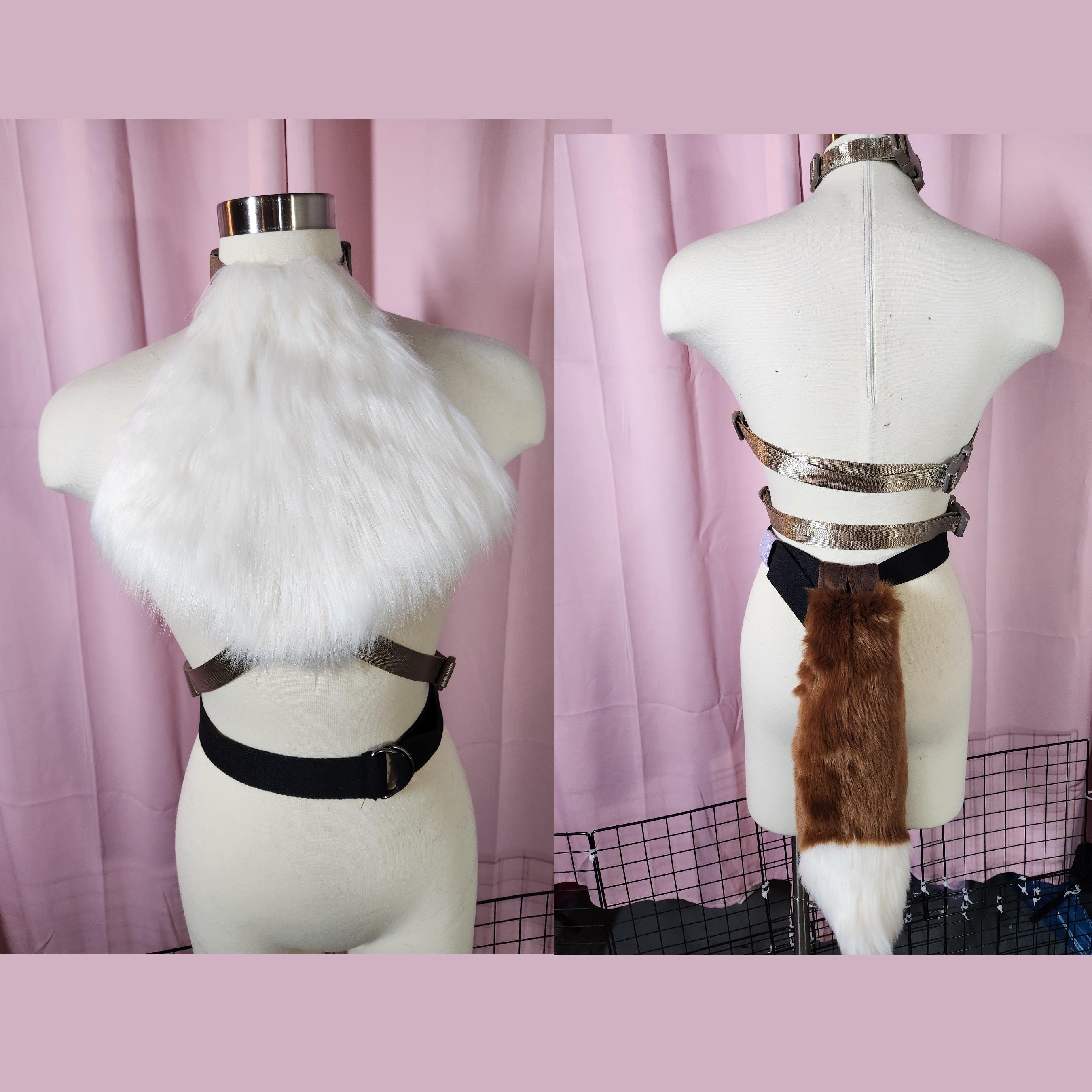 Eevee Furry Chest Fluff and Tail Cosplay Set
