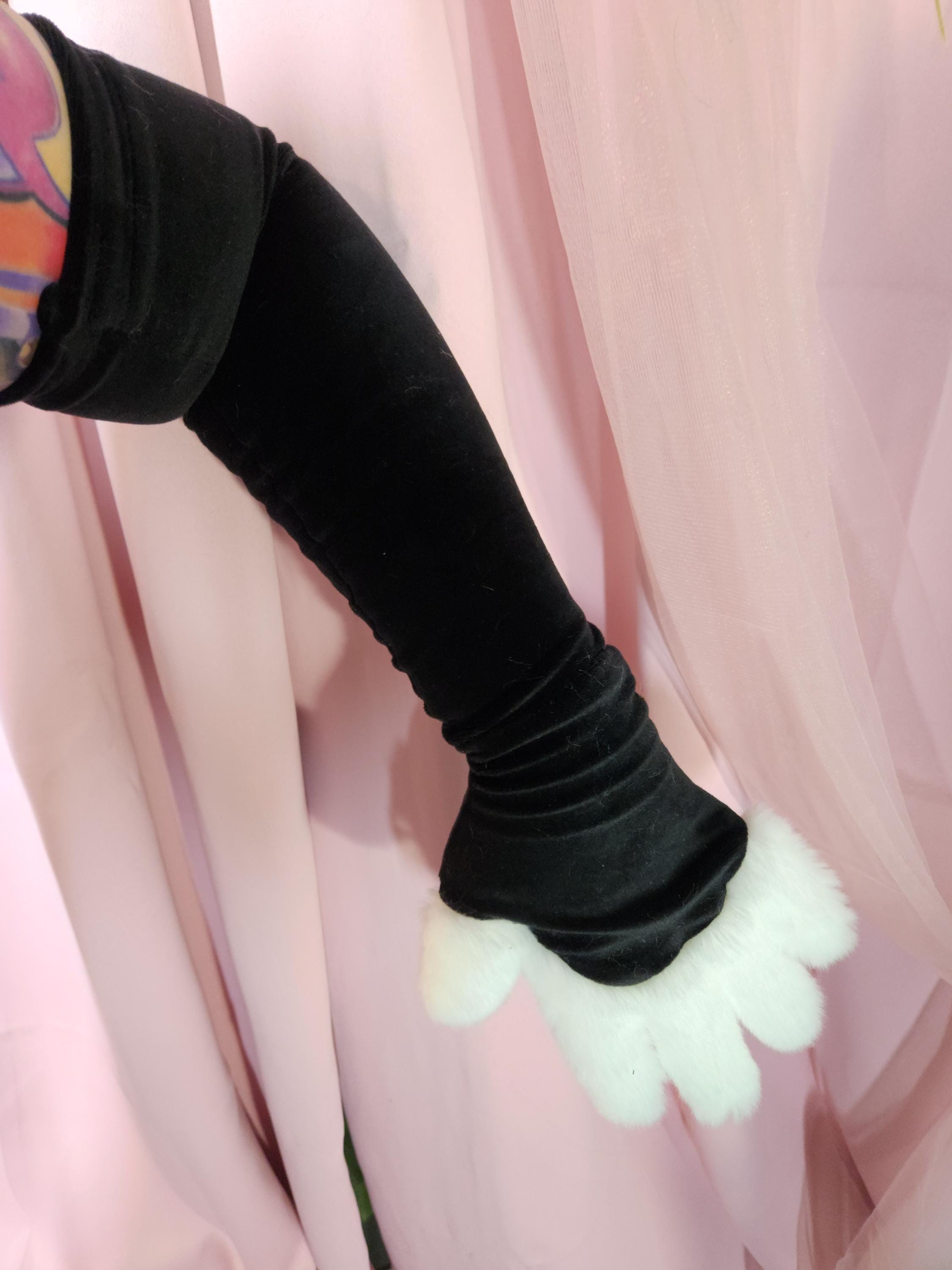 Furry Hand Paw Sleeves
