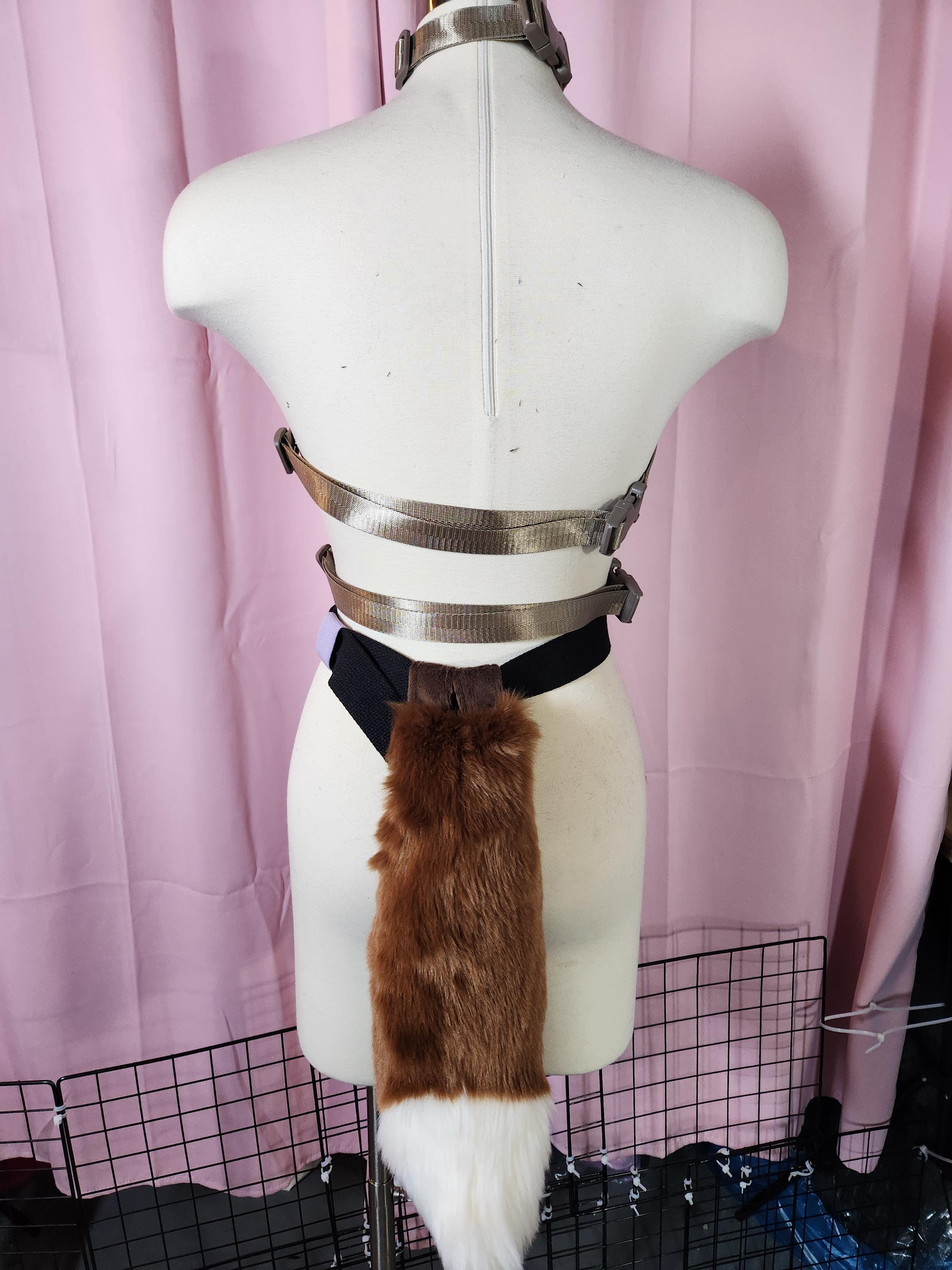 Eevee Furry Chest Fluff and Tail Cosplay Set