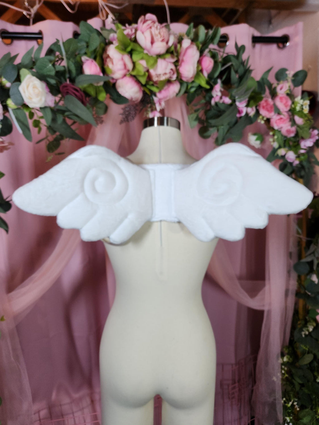Plush Swirly Chibi Angel Wings