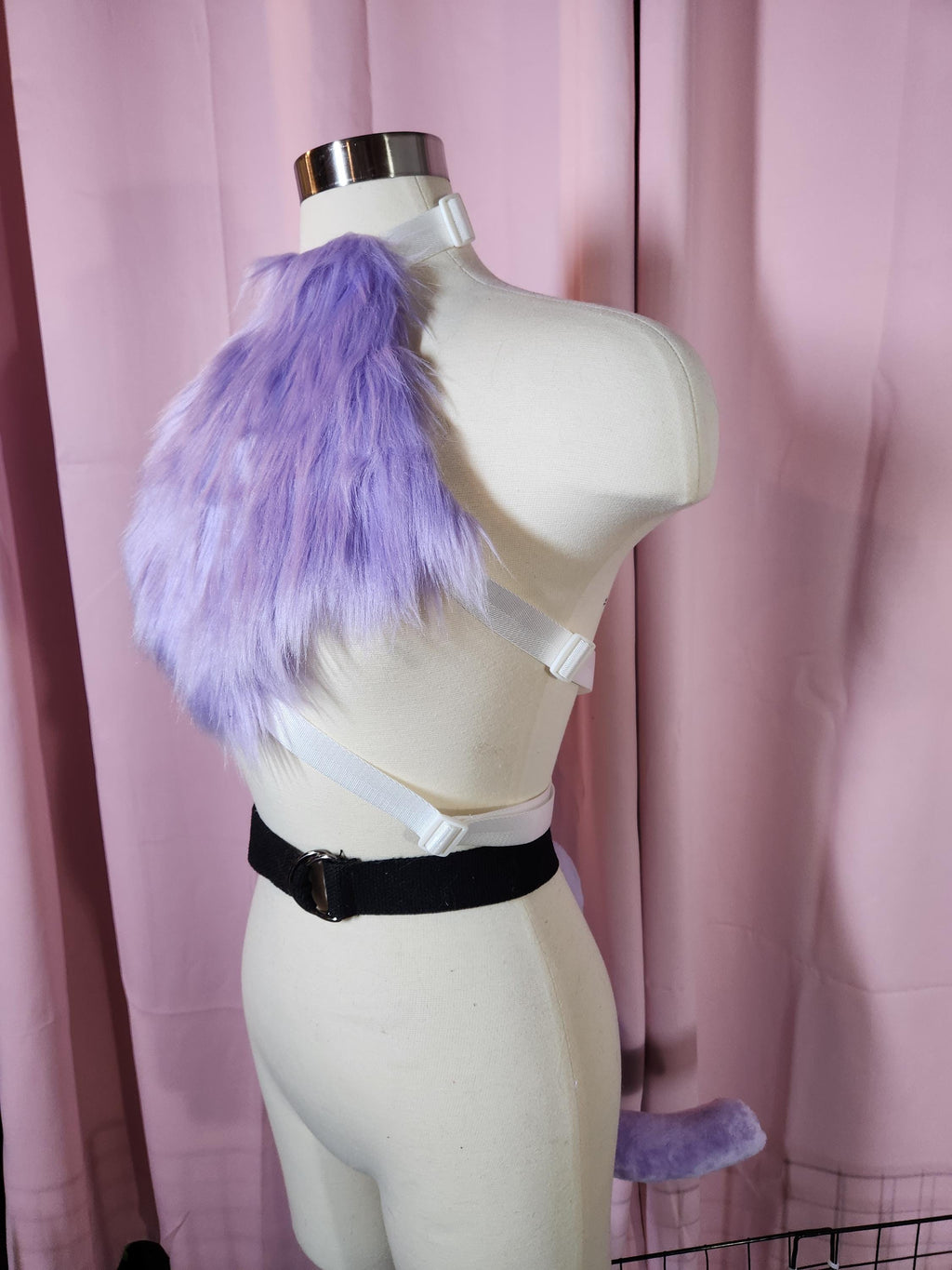 Espeon Furry Chest Fluff and Tail Cosplay Set
