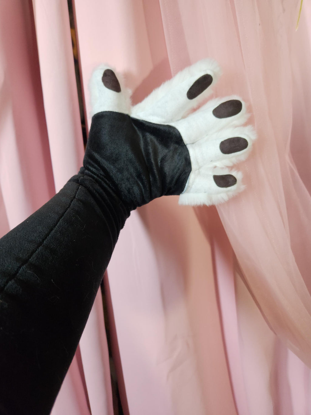Furry Hand Paw Sleeves