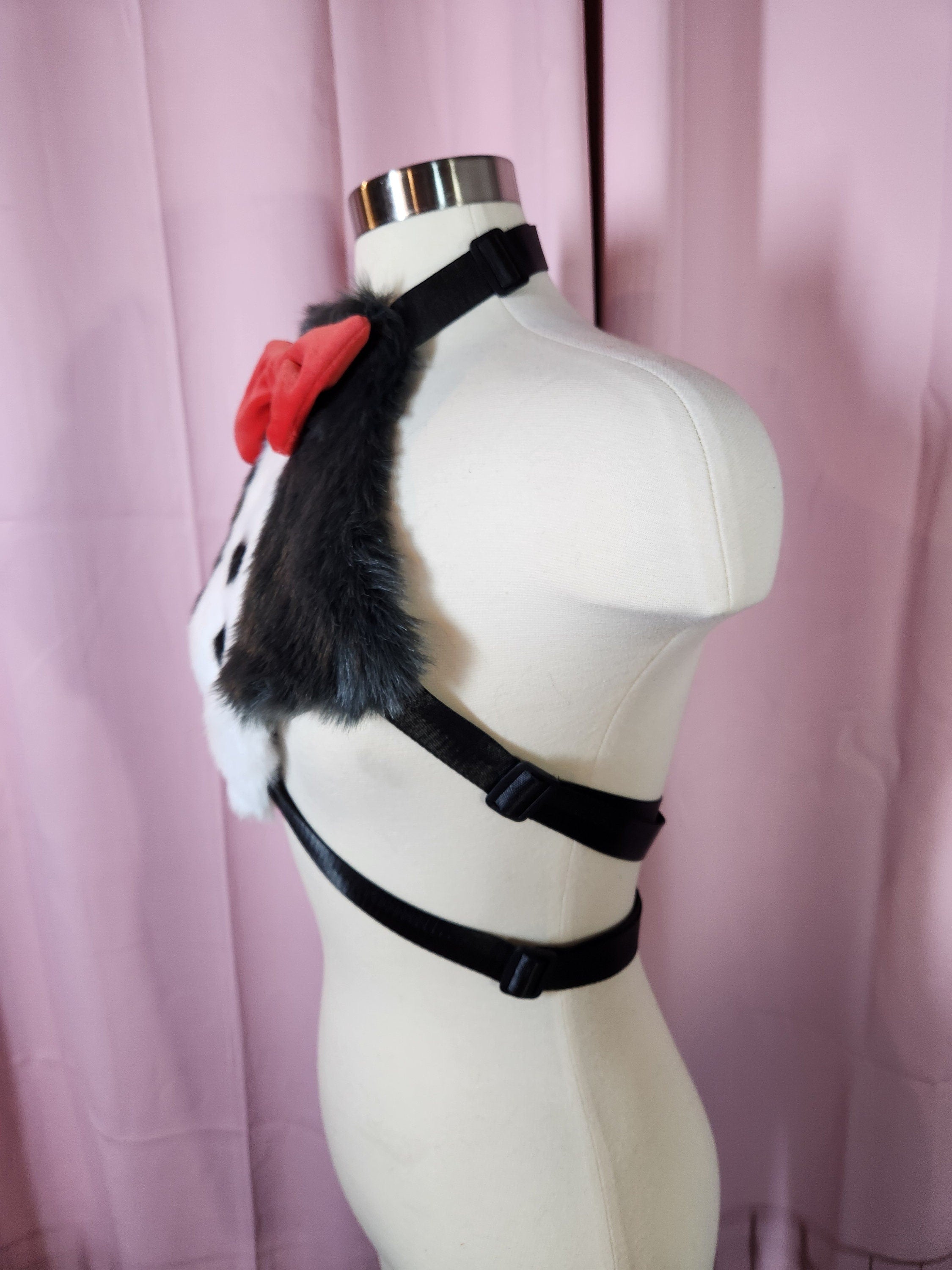 Hazbin Hotel Husk Furry Chest Fluff Harness