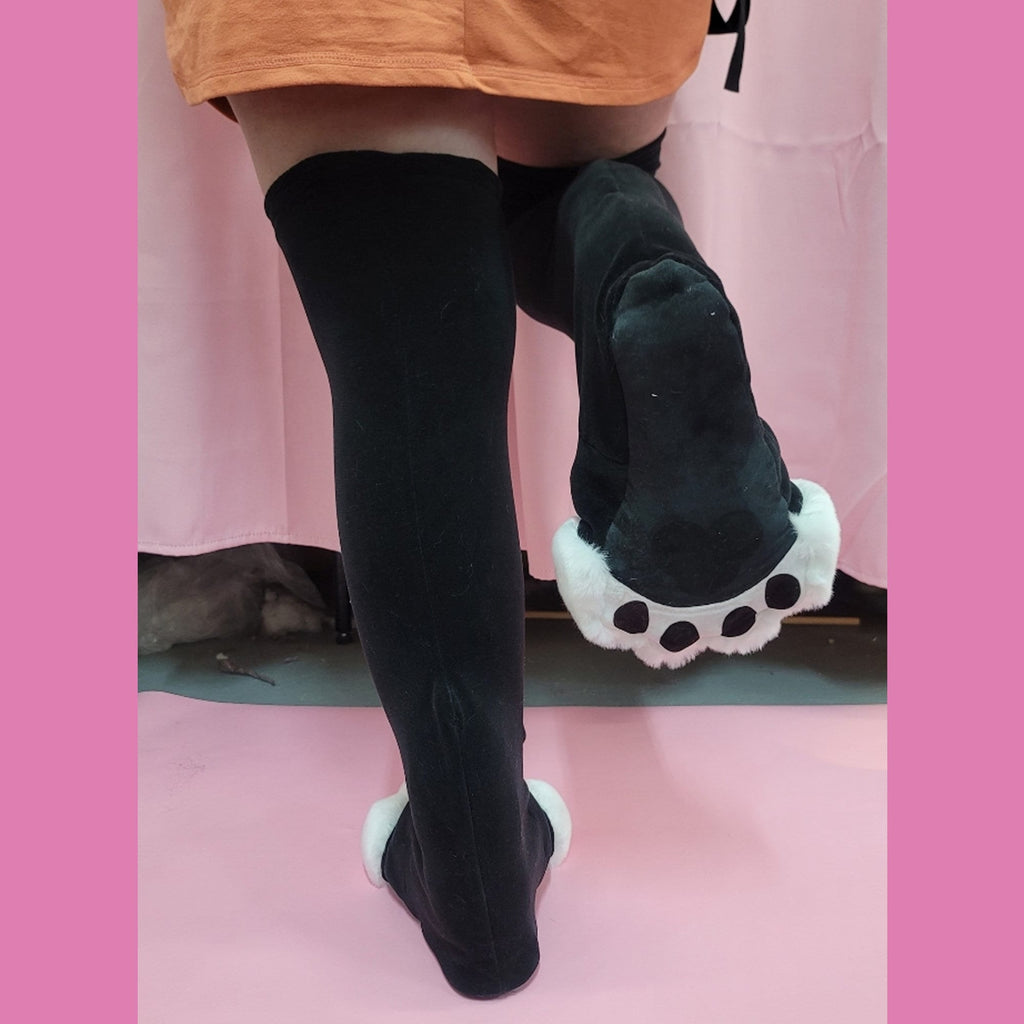 Thigh High Feet Stockings - Digitigrade Padded