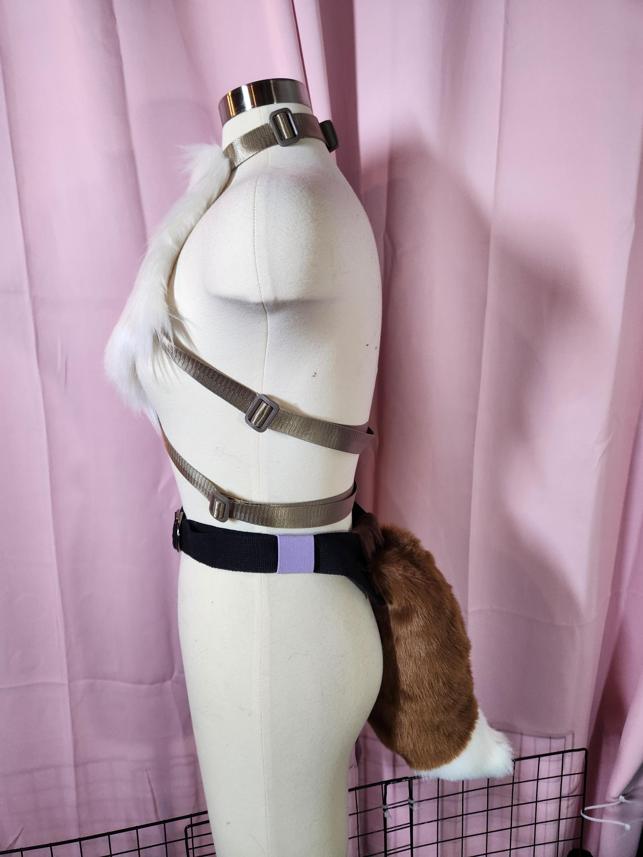 Eevee Furry Chest Fluff and Tail Cosplay Set